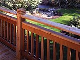 Cedar Deck with Rail