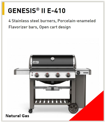 Weber Genesis II E-410 Natural Gas Grill