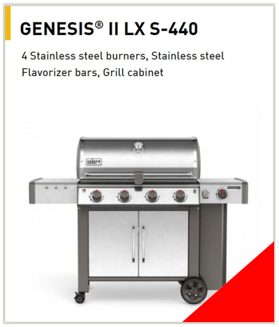 Weber Genesis II LX S-440 Gas Grill
