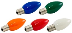 Ceramic Bulb Colors Available in C7 and C9