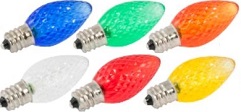 LED Faceted Bulbs Available in C7 and C9