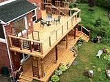 Cedar Two-Story Deck