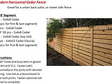 Modern Horizontal Cedar Fence Instructions