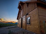 Knotty Cedar Bevel Siding Installed on a Barn