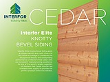 Knotty Cedar Bevel Siding Interfor