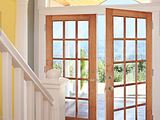 Woodgrain Maple 15 lite French Doors 627